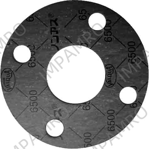 811871 GASKET FLANGE RUBBER V6500 N/A, FULL FACE 5KGF/CM2 1.5MM 15A