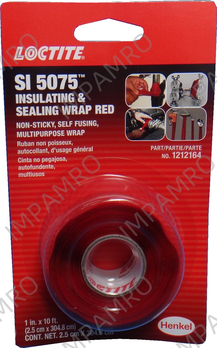 812175 WRAP INSULATING & SEALING, LOCTITE 5075 2.5CMX4.27M RED