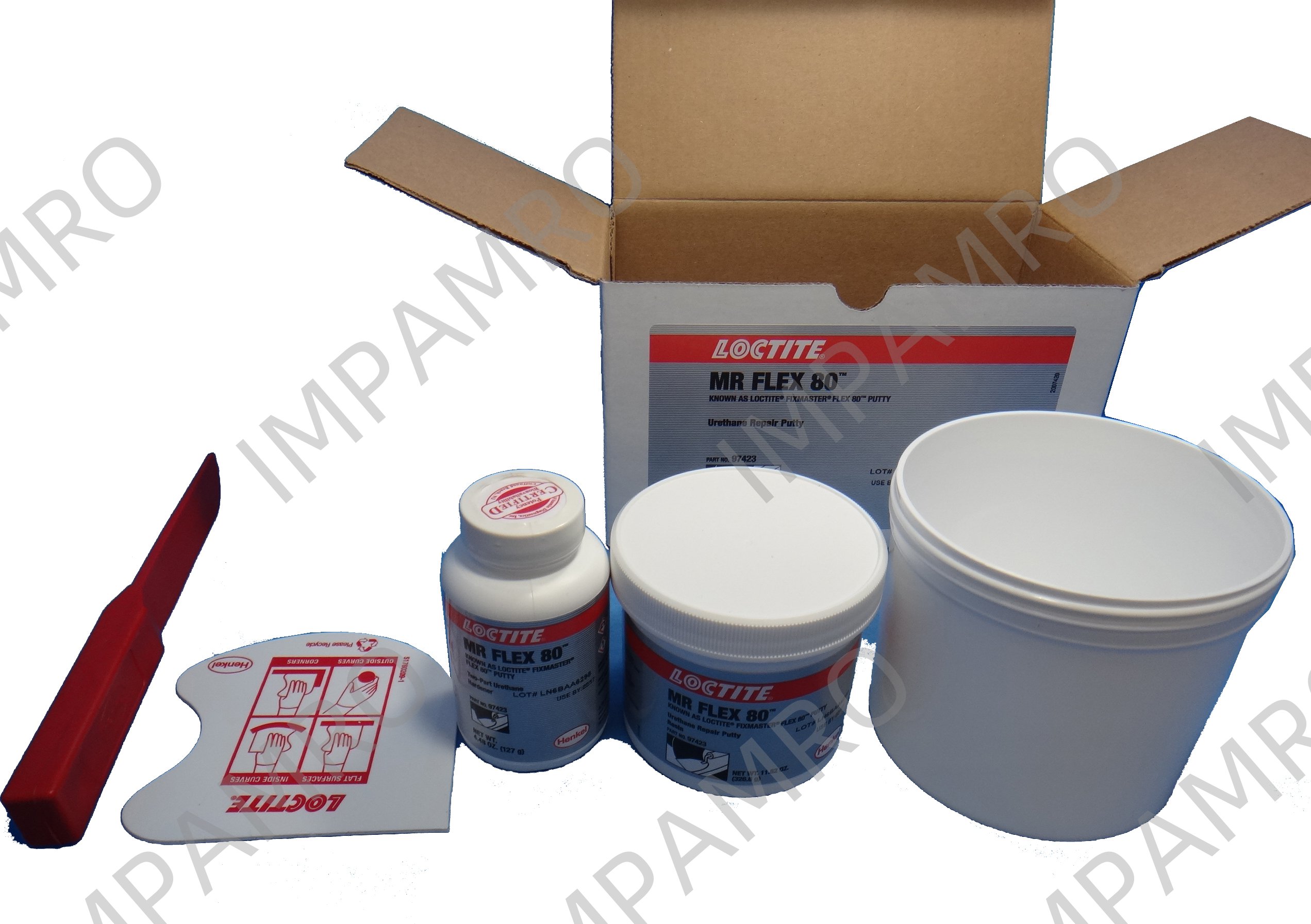 812188 BELT REPAIR&URETHANE PUTTY, LOCTITE FLEX80 BLACK 6LB