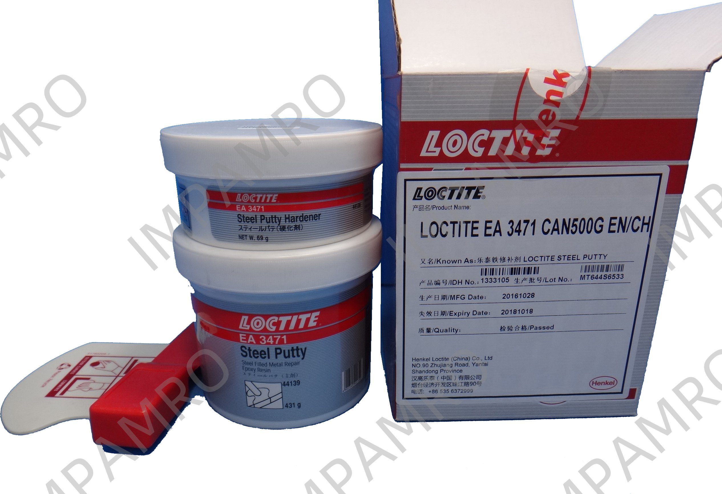 812182 STEEL LIQUID Loctite?GREY EA3471 4LB