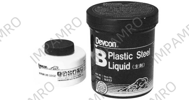 812256 PLASTIC STEEL LIQUID DEVCON-B, 1LB