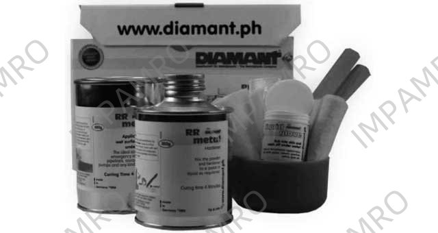 812398 EMERGENCY REPAIR PUTTY DIAMANT, PR METAL INDUSTRIAL PACK 1KG