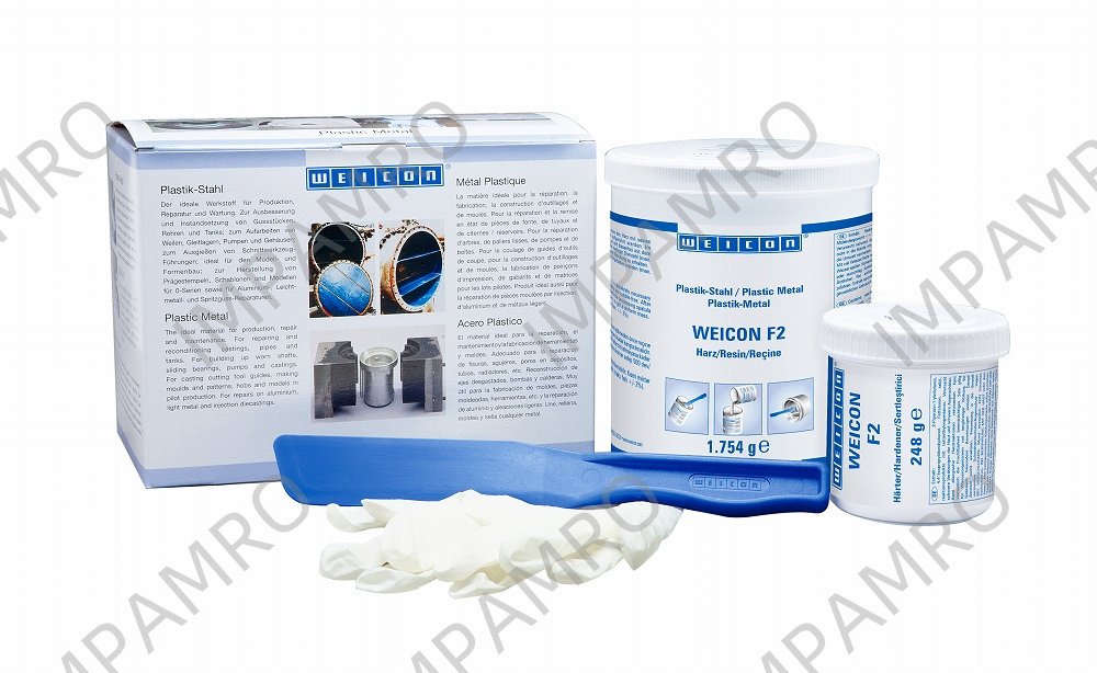 812934 ALUMINIUM FILLED VISCOUS, WEICON F2 2.0KG