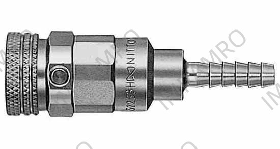 QUICK COUPLER SOCKET F/FUELGAS, 5MM ID HOSE S335SH