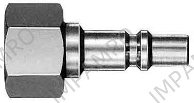 QUICK COUPLER PLUG FOR OXYGEN, FEMALE THREADEND M16X1.5 S22PF