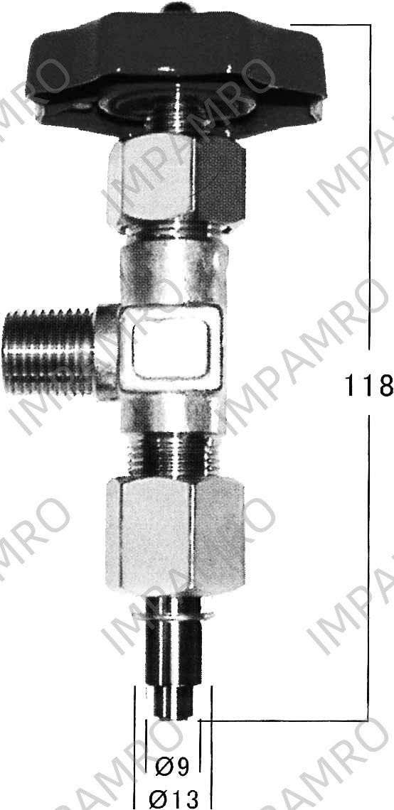VALVE GAS OUTLET STATION AC-S, IN: M18X1.5 OUT: 3/4-16UNF (L)