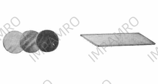 SPARE PLATE FOR ARC WELDING, 105X50X3MM NO.8 DARK GREEN