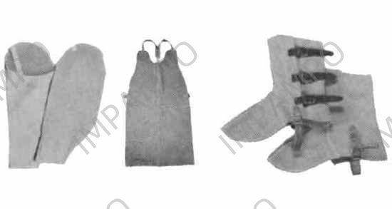 WELDER APRON CHROMED LEATHER