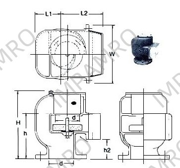 AIR PIPE HEAD GRAY IRONCASTING 530N-200 200MM DIAM