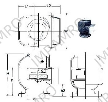 AIR PIPE HEAD GRAY IRONCASTING 530N-50 50MM DIAM