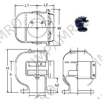 AIR PIPE HEAD GRAY IRONCASTING 53BN-200 200MM DIAM