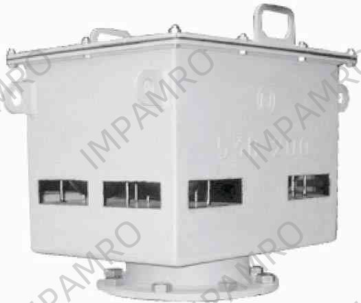 AIR VENT HEAD JIS 5KG FLANGED, WITH SCREEN #53BIIW-450 450MM