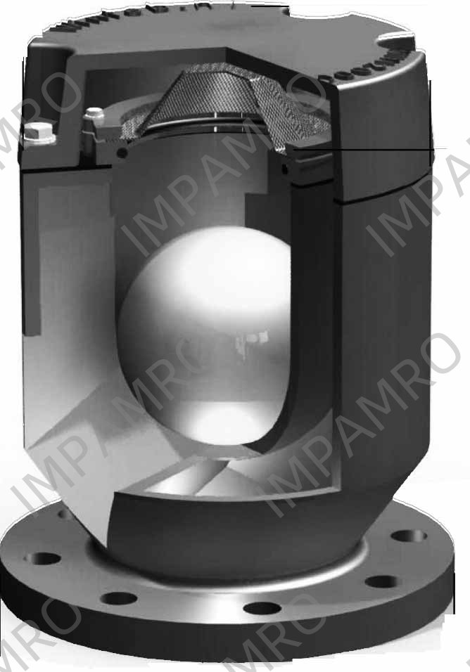 AIR VENT HEAD DIN WINTEB PN10, WIN2000 TYPE 1 W/SCREEN 200MM