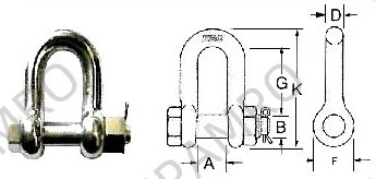 STAINLESS SB SHACKLE