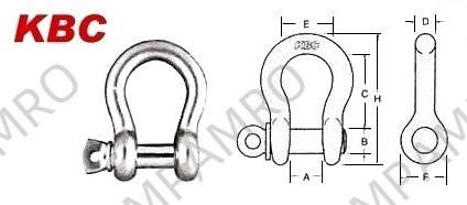 STAINLESS BC SHACKLE