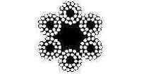 212202 - 锌钢丝绳（6×24结构），直径6.3毫米×200米