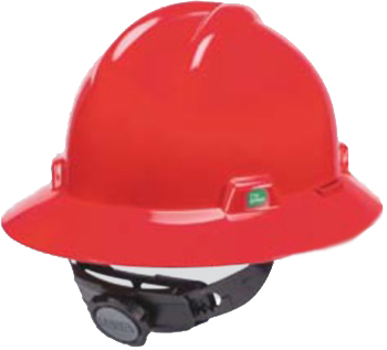 HAT SAFETY V-GARD GREEN HIGH, DENSITY POLYETHYLENE GREEN