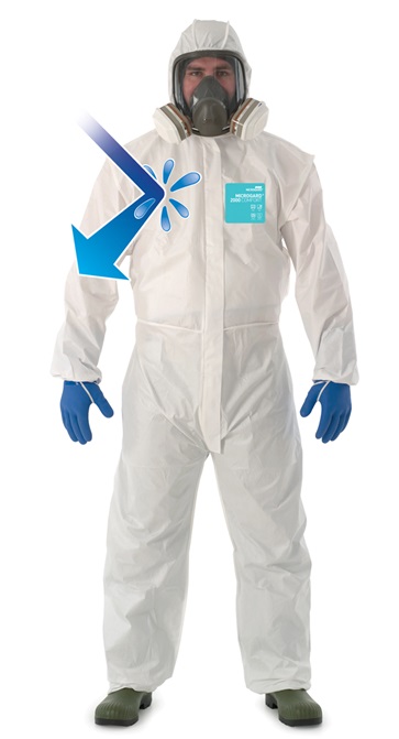 312042 - 防护工作服 PE复合材质 Microgard 2000舒适款 白色 M码