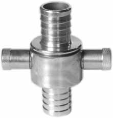 333233 - 即插即用式软管耦合器，铝制法兰端 2-1/2英寸 软管端 63mm