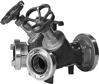 333378 - Y型三通阀铝制 Storz，带耳片尺寸 66MM