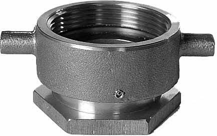 333501 - 旋转异径黄铜内螺纹接头，1-1/2" ANST 内螺纹 X 2" BSP