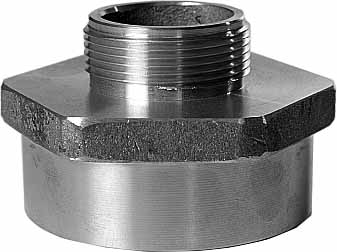 333512 - 异径黄铜短接管，2-1/2"X2" BSP 内螺纹 X 外螺纹