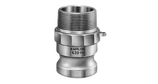 351769 - 凸轮锁紧式接头 黄铜，F型带外螺纹插头 1-1/2"