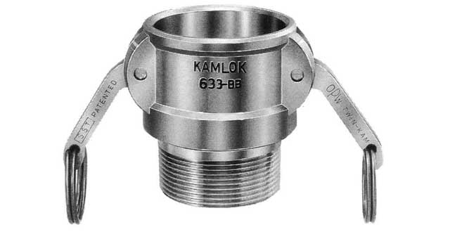 351871 - 凸轮锁紧式接头 黄铜，B型带外螺纹插座 2-1/2"