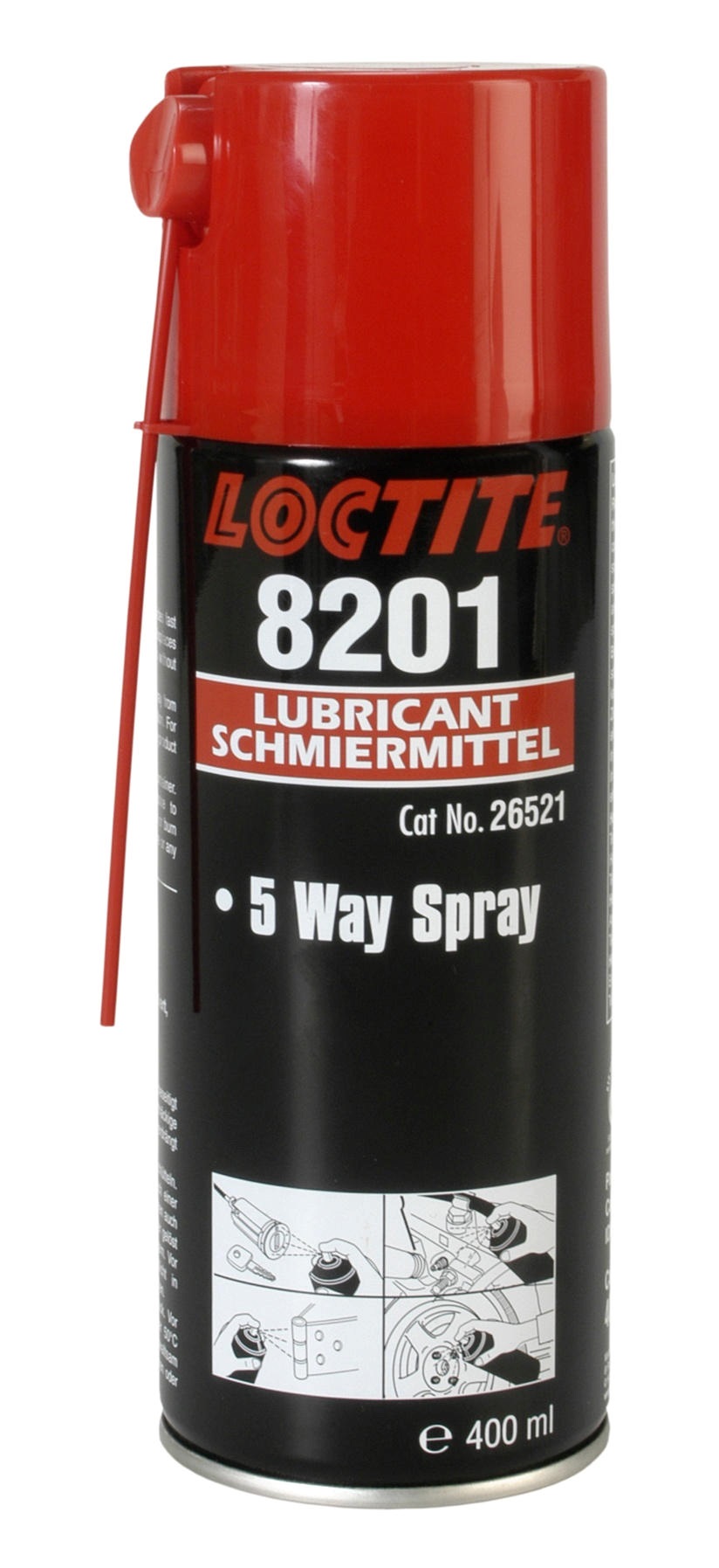 450708 - 润滑剂 通用 8201，LOCTITE 五合一喷雾 400毫升