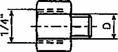 451165 - 变径接头 UNF 1/4 1121，适用于自动润滑脂分配器