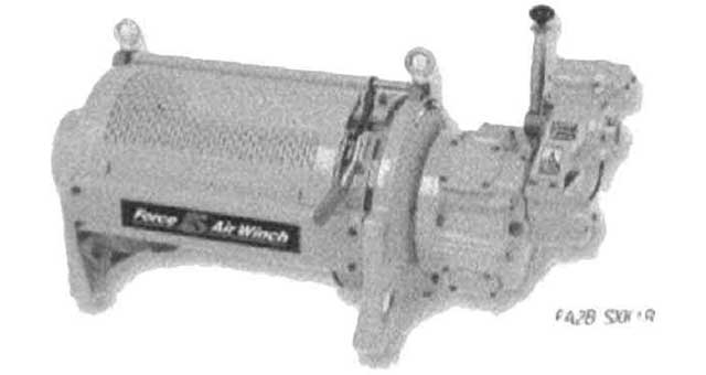 590621 - 气动提升绞盘 4000磅 16HP，卷筒 L20 英寸 INGERSOLL-RAND FA2B
