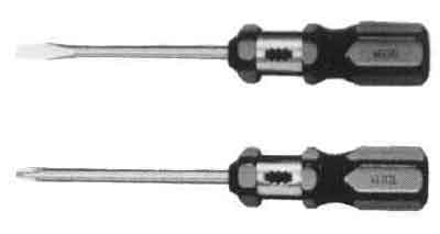 612341 - 棘轮塑料柄一字螺丝刀，5X100MM