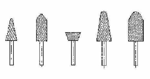 614596 - 砂轮头 AJ4型，19×45×40MM 轴径6MM
