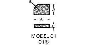 632901 - 硬质合金刀片 #01-0 10×6×3mm×R4