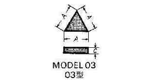 632919 - 硬质合金刀片 #03-4 24×6mm