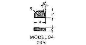 632923 - 硬质合金刀片 #04-1 13×9×3mm×R5