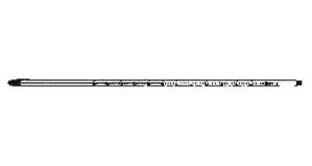 651727 - 玻璃温度计（可更换）0-100℃ 300mm