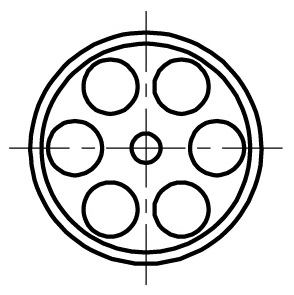 652528 - 温度校准仪套管适配器 外径28mm 七孔(2种尺寸)