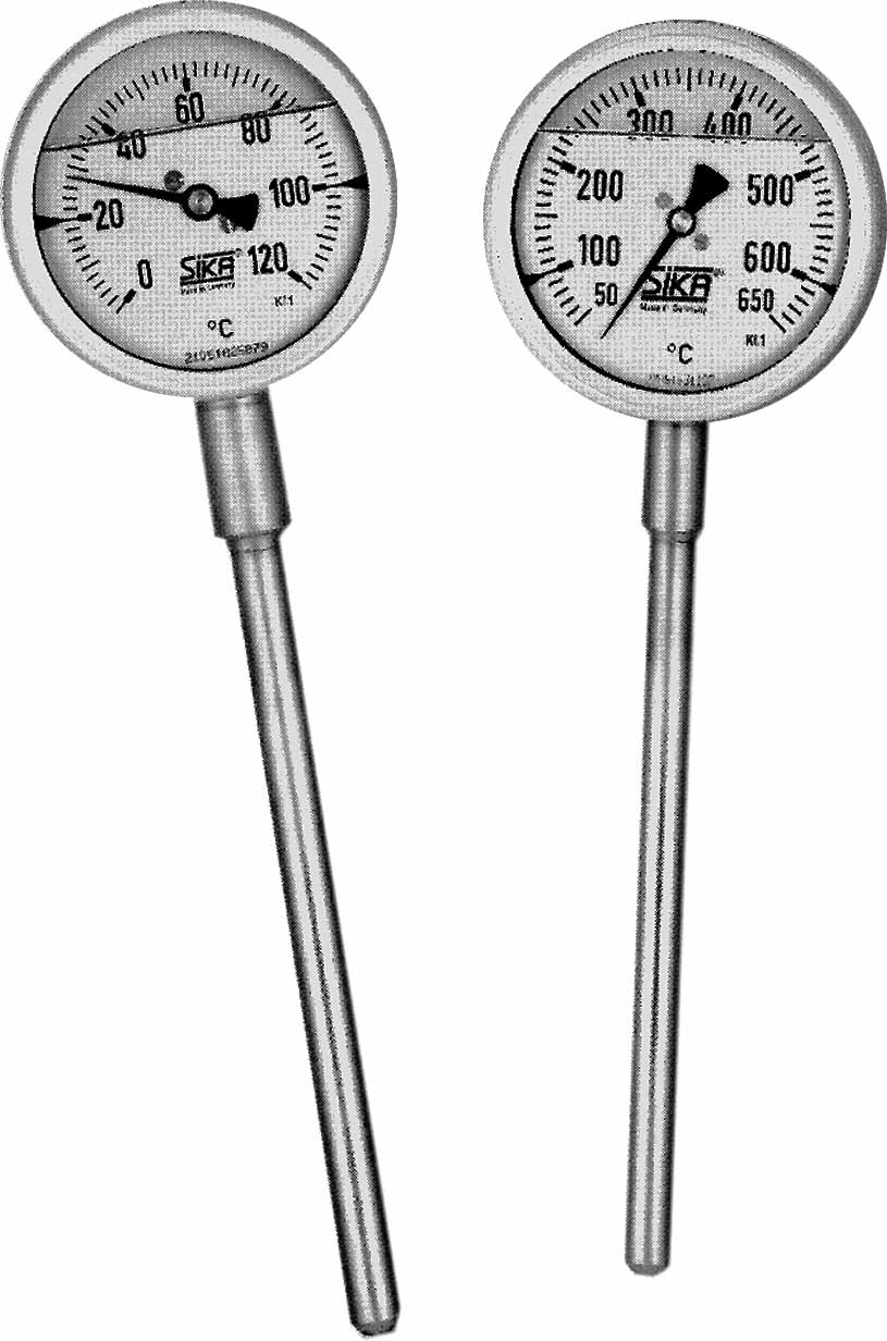 653452 - 排气温度计 直接式 直径100mm 后部安装250mm 3/4"
