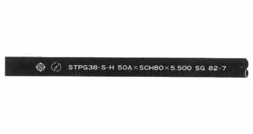 710286 - 碳钢管道 STPG 无缝，SCH-80（表示厚度为80） 3"(80A)×5.5米