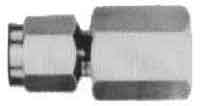 734374 - 不锈钢无扩口连接件（母头），尺寸 6mm x PF1/2