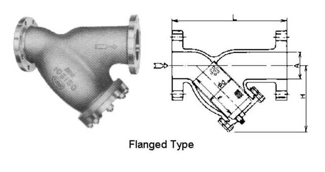 752440 - Y型过滤器 青铜法兰端 10kg-100A