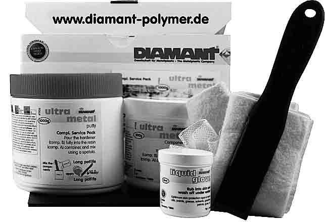 812388 - 超金属陶瓷钢修补腻子 Diamant品牌 1公斤