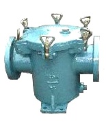WATER FILTER CAN CASTING STEEL, NOM DIA 131MM FLANGE DIA 235MM