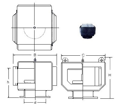 872316 - 空气管头 灰铸铁 53NS-300 直径300毫米
