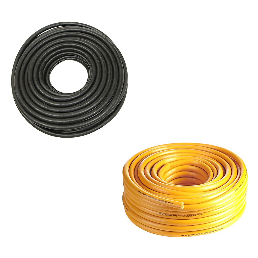 UNITOR AEROFLOW DOUBLE DIAPHRAGM PUMP 1/2 INCH PP/SS - FLUID & AIR HOSE KIT