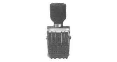 470782 RUBBER DATER 4MM-CHARACTERS