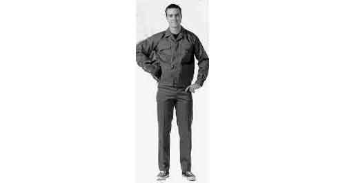 190753 TROUSERS WORKING ANTI-ELECTRO-, STATIC NAVY BLUE WAIST 85CM
