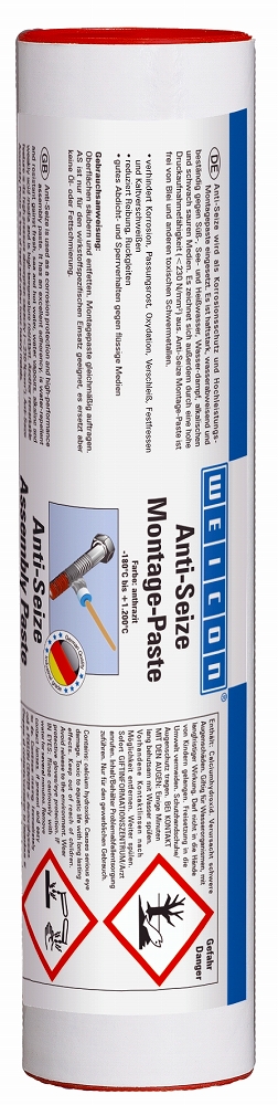 450872 ANTI-SEIZE PASTE WEICON, AS 400 K CARTRIDGE 400GRM