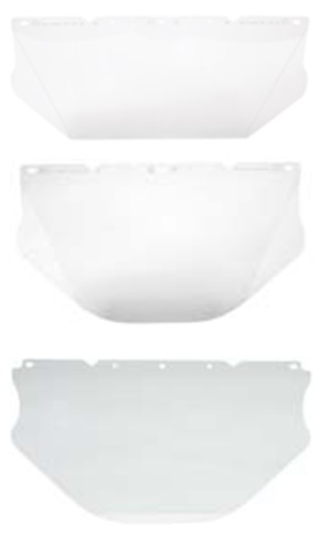 310565 VISOR FLAT V-GARD CLEAR NONCSA, 241X432X1.02MM MSA 10118094